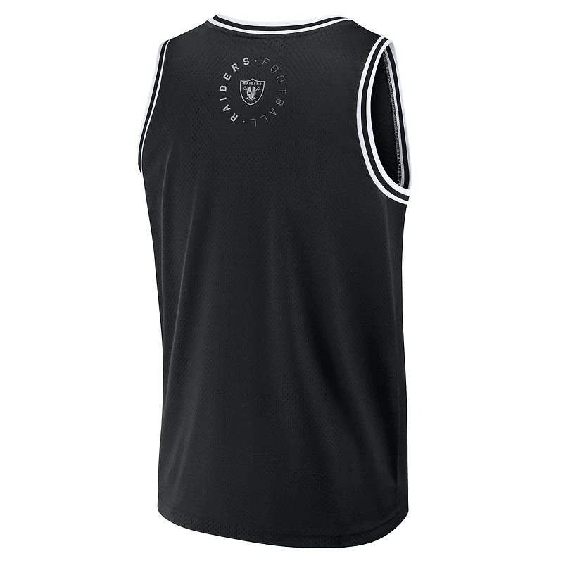 Men's Fanatics Black Las Vegas Raiders Elements Future Ground Jersey Tank Top