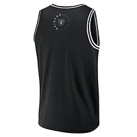 Men's Fanatics Black Las Vegas Raiders Elements Future Ground Jersey Tank Top