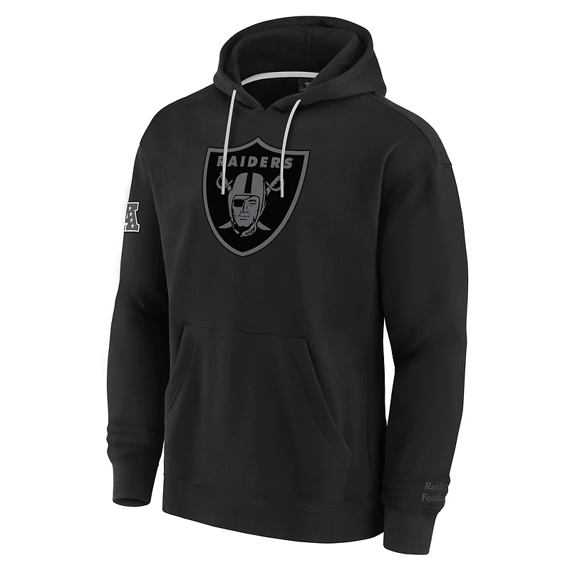 Sweat à capuche noir Fanatics pour homme, motif Las Vegas Raiders Elements Pace