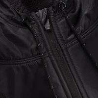 Men's Fanatics Black Las Vegas Raiders Elements Plaid Polar Fleece Quarter-Zip Hoodie