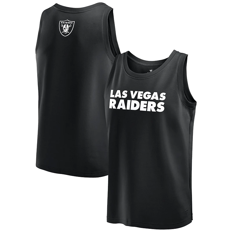 Débardeur noir Fanatics Las Vegas Raiders Elements pour hommes