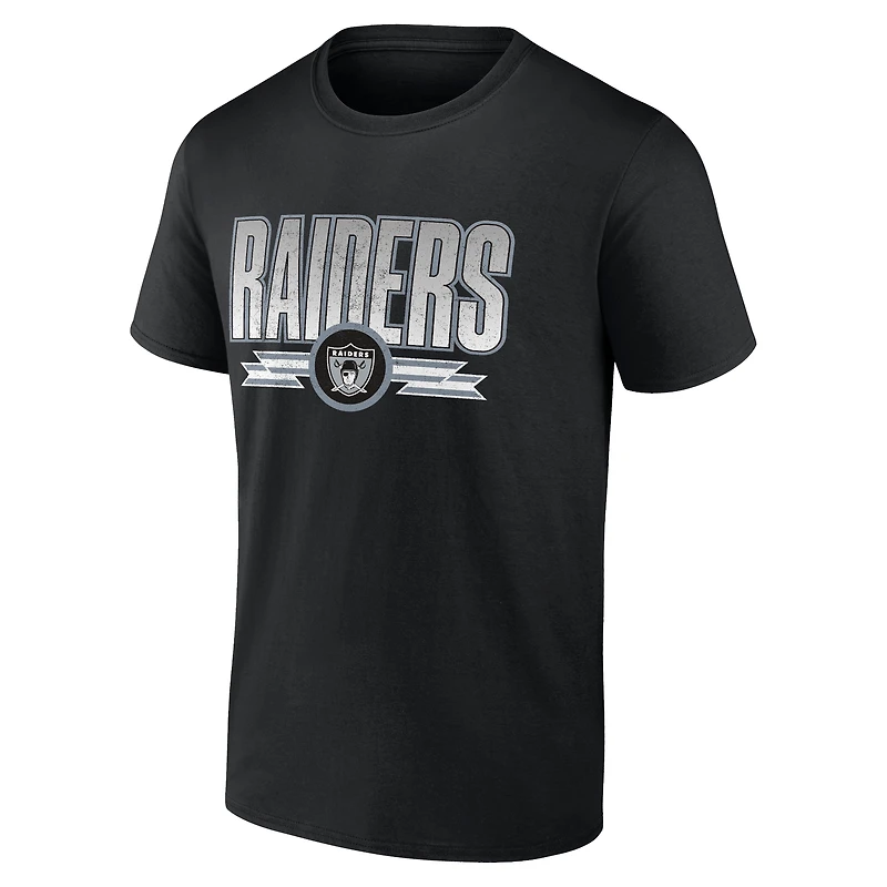 Men's Fanatics Black Las Vegas Raiders Fading Out T-Shirt