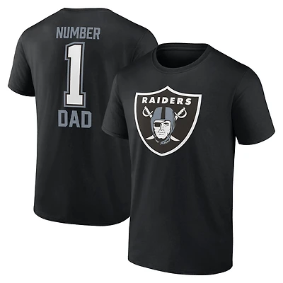 T-shirt noir pour la fête des pères Las Vegas Raiders Fanatics hommes