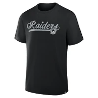 T-shirt noir pour homme Fanatics Las Vegas Raiders Fluid Motion Legacy