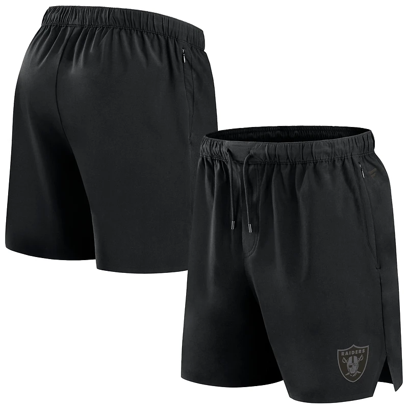Men's Fanatics Black Las Vegas Raiders Front Office Micro Tonal Shorts