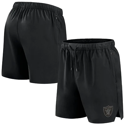 Men's Fanatics Black Las Vegas Raiders Front Office Micro Tonal Shorts