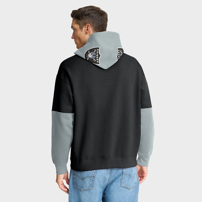 Sweat à capuche noir Fanatics pour homme avec casque des Las Vegas Raiders