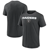 Men's Fanatics  Black Las Vegas Raiders Jump The Gun Iconic Slub Elevated T-Shirt