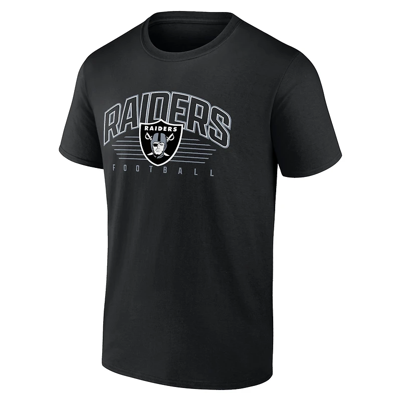 T-shirt noir Fanatics Las Vegas Raiders Line Clash pour hommes