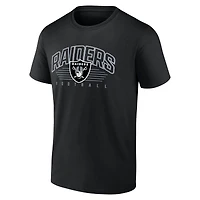 T-shirt noir Fanatics Las Vegas Raiders Line Clash pour hommes