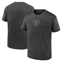 T-shirt noir Fanatics pour homme, modèle mini ton sur ton