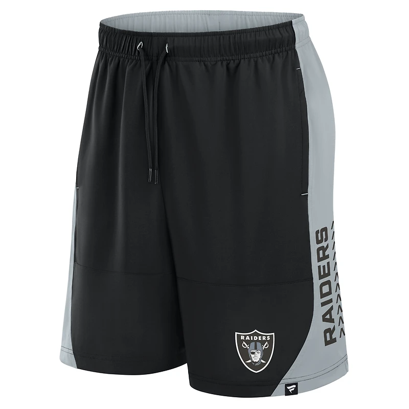 Short sans défense noir Las Vegas Raiders Fanatics pour homme