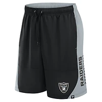 Short sans défense noir Las Vegas Raiders Fanatics pour homme
