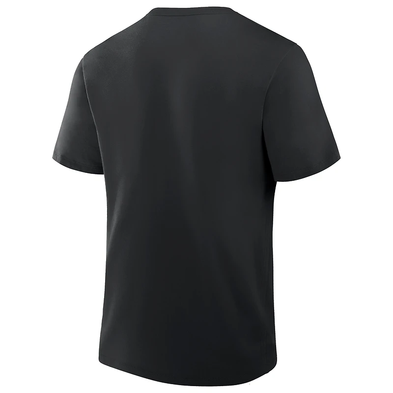 T-shirt noir Fanatics pour homme, Las Vegas Raiders, Option Route Legacy