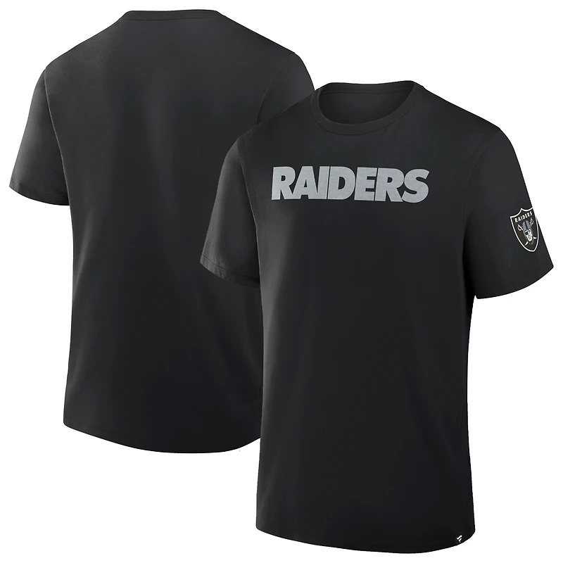 T-shirt noir Fanatics pour homme, Las Vegas Raiders, Option Route Legacy