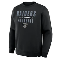 Sweat-shirt noir Fanatics pour homme, motif Las Vegas Raiders, Powerful Throw Legacy
