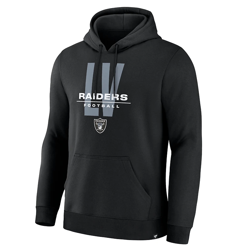 Men's Fanatics Black Las Vegas Raiders Right Tackle Legacy Pullover Hoodie