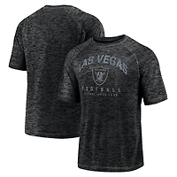 Men's Fanatics Black Las Vegas Raiders Shade Battle Ready Raglan Space-Dye T-Shirt