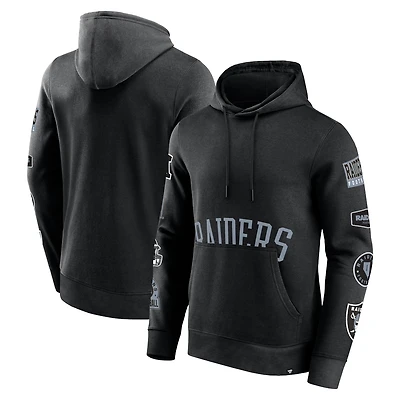 Men's Fanatics  Black Las Vegas Raiders Wild Winner Pullover Hoodie