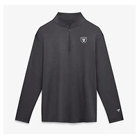 Men's Fanatics Tan Las Vegas Raiders Clutch Quarter-Zip Pullover