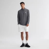 Men's Fanatics Tan Las Vegas Raiders Clutch Quarter-Zip Pullover