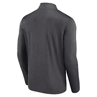 Men's Fanatics  Charcoal Las Vegas Raiders Head-to-Head Quarter-Zip Pullover
