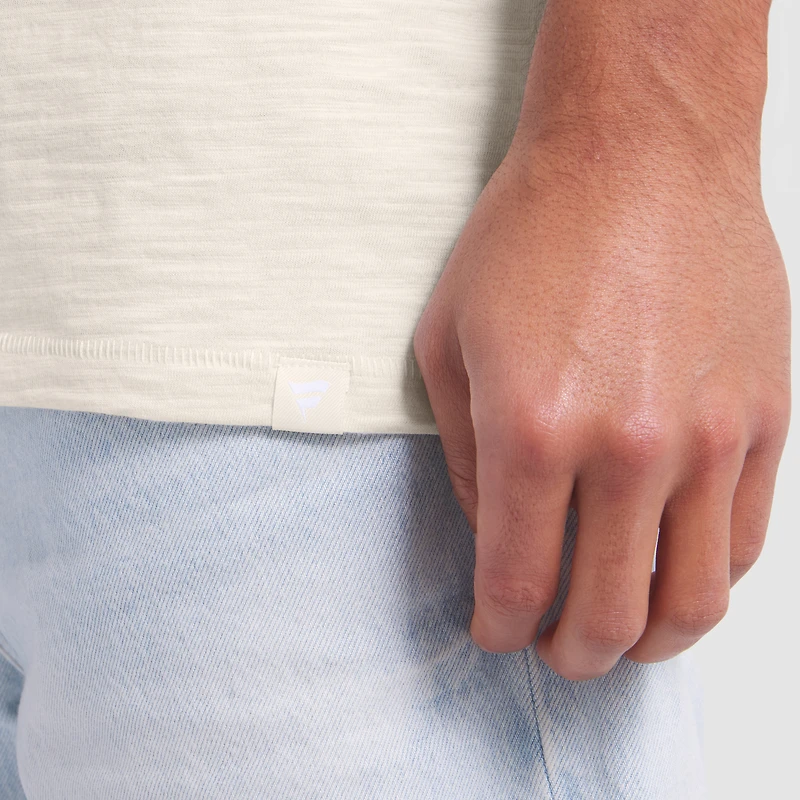 T-shirt fanatique pour homme couleur crème Las Vegas Raiders Slub