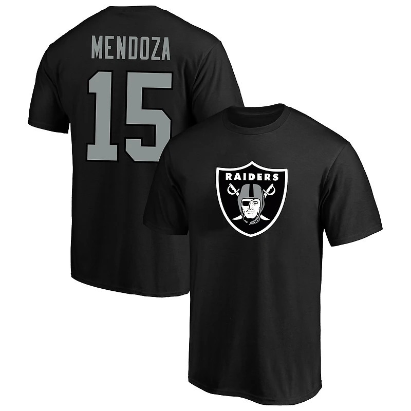 Men's Fanatics Fernando Mendoza Black Las Vegas Raiders Big & Tall Player Name Number T-Shirt