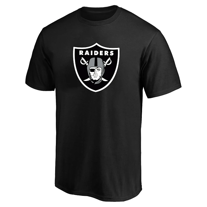 T-shirt noir pour homme Fanatics Fernando Mendoza des Raiders de Las Vegas, grandes tailles, avec nom et numéro du joueur
