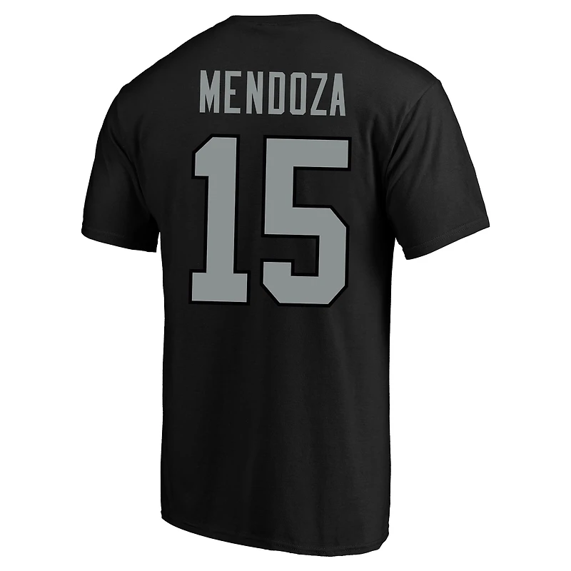 Men's Fanatics Fernando Mendoza Black Las Vegas Raiders Big & Tall Player Name Number T-Shirt