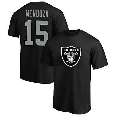 Men's Fanatics Fernando Mendoza Black Las Vegas Raiders Big & Tall Player Name Number T-Shirt