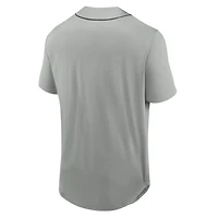 Men's Fanatics  Gray Las Vegas Raiders After Hours Button-Up Fashion Shirt