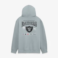 Men's Fanatics  Gray Las Vegas Raiders Back Logo Fleece Hoodie