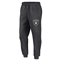 Pantalon de jogging en polaire Fanatics Heather Charcoal Las Vegas Raiders Boost pour homme