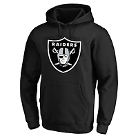 Sweat à capuche en polaire Fanatics Maxx Crosby pour hommes, noir, Las Vegas Raiders, grand et nom numéro