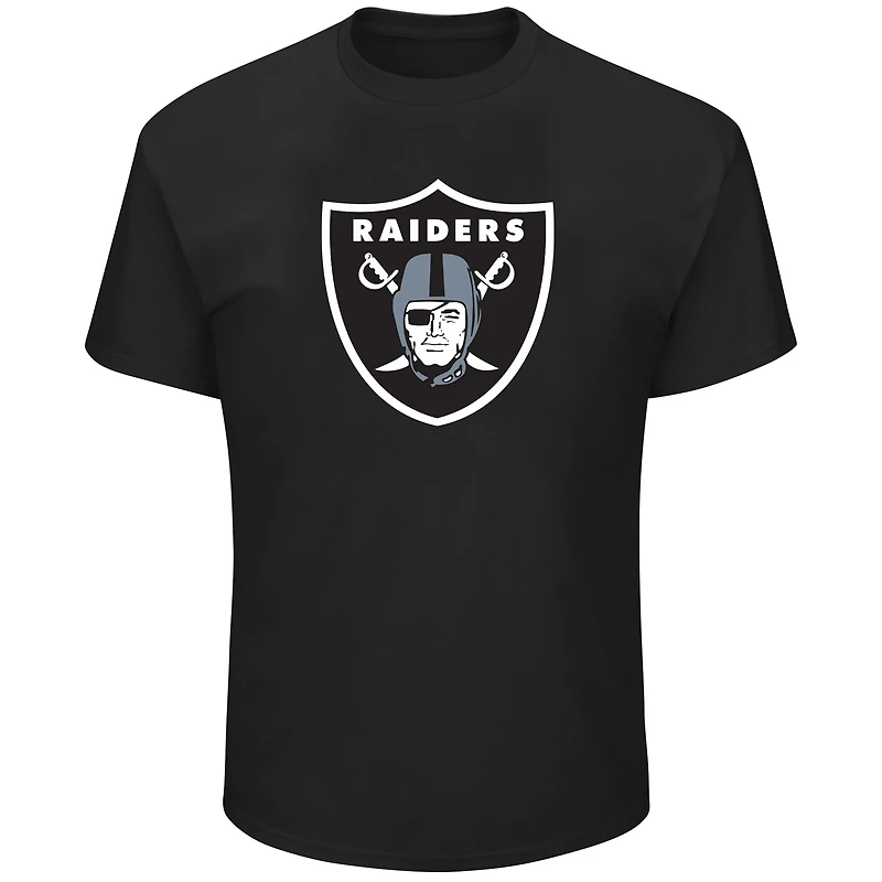 T-shirt noir avec nom et numéro de joueur Maxx Crosby des Raiders Las Vegas marque Fanatics pour hommes