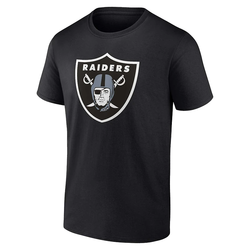 T-shirt noir avec nom et numéro d'icône de joueur Fanatics Maxx Crosby des Las Vegas Raiders pour hommes