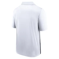 Polo paramètre Fanatics blanc/noir Las Vegas Raiders pour hommes
