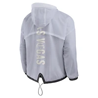 Doudoune zippée blanche Las Vegas Raiders pour homme