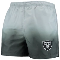 Men's FOCO Black/ Las Vegas Raiders Dip-Dye Swim Shorts