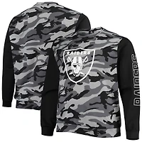 Men's FOCO Black Las Vegas Raiders Camo Long Sleeve T-Shirt