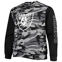 Men's FOCO Black Las Vegas Raiders Camo Long Sleeve T-Shirt