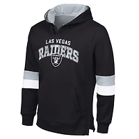 Sweat à capuche adaptatif G-III Sports by Carl Banks pour homme, noir/argent, Las Vegas Raiders