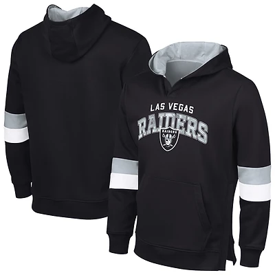 Sweat à capuche adaptatif G-III Sports by Carl Banks pour homme, noir/argent, Las Vegas Raiders