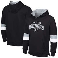 Sweat à capuche adaptatif G-III Sports by Carl Banks pour homme, noir/argent, Las Vegas Raiders