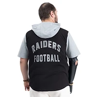 Men's G-III Sports by Carl Banks  Black Las Vegas Raiders Adaptive Home Team Magnetic Button-Up Top
