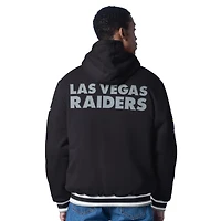 Men's G-III Sports by Carl Banks  Black Las Vegas Raiders Power Forward Commemorative Full-Zip Hooded Jacket