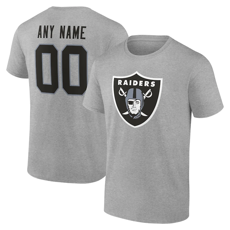 Men's Las Vegas Raiders Team Authentic Personalized Name & Number T-Shirt