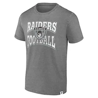 T-shirt anthracite chiné pour homme Force Out des Las Vegas Raiders