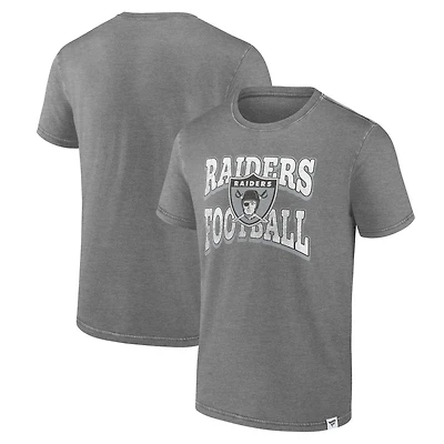 T-shirt anthracite chiné pour homme Force Out des Las Vegas Raiders